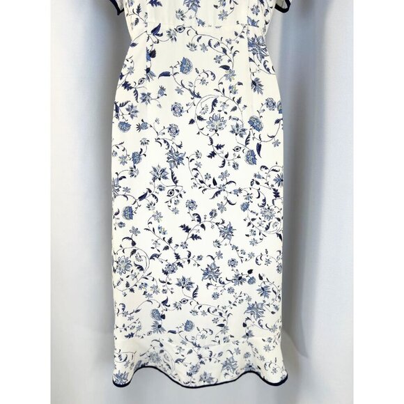 Greylin White Emma Ruffled Wrap Dress - Picture 10 of 14